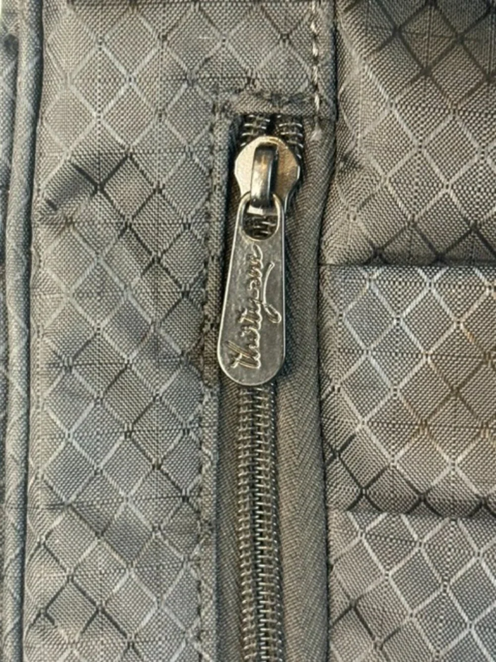 Thirty-One Black Diamond Quilted Deluxe Backpack